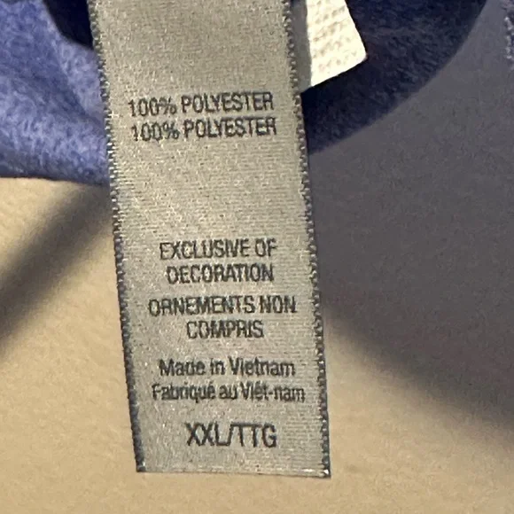 (NWT) XXL Men’s Pique Golf Polo Color: Heather Blue - Picture 4 of 4